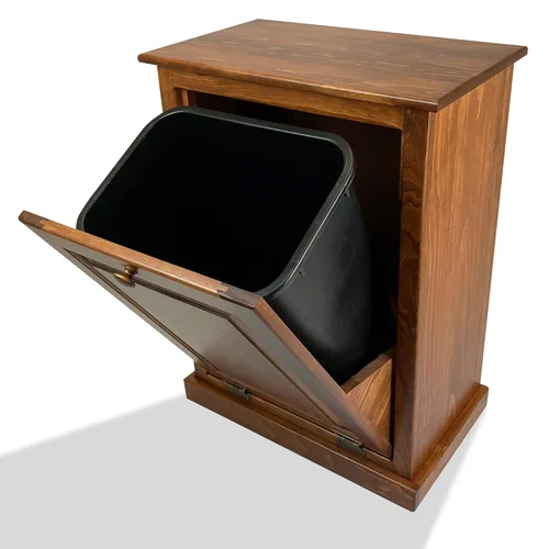 Miniatura 17 de Peaceful Classics Gabinete de Basura Abatible sin Cajón - Gabinete Extraíble de Madera, Gabinete Decorativo para Basura para Cocina, Dormitorio