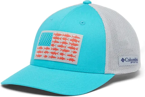 Miniatura 650 de Columbia - Gorra de malla con bandera con árboles unisex para adultos, corona alta