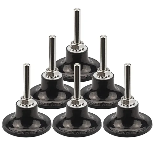 Soporte de disco de cambio rápido de 2 pulgadas, paquete de 6 soportes de disco de bloqueo de rollo, vástago de 1/4 pulgadas para accesorios de