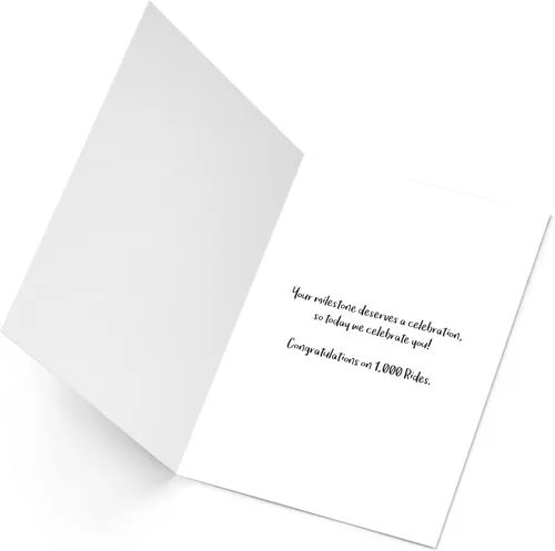 Miniatura 2 de Felicitaciones 1,000 Rides Cyclist Card