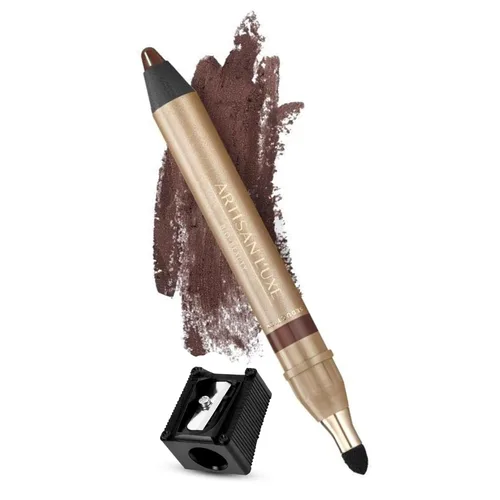 Miniatura 12 de Artisan L'uxe Beauty Velvet Jumbo Delineador de ojos verde oliva con afilador gratuito Maquillaje mezclable para ojos ahumados – Delineador