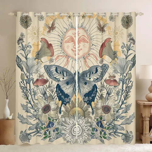 Miniatura 18 de Cortinas opacas con estampado de animales de safari, guepardo, cebra, tigre, jirafa, leopardo, 104 pulgadas de ancho x 84 pulgadas de largo