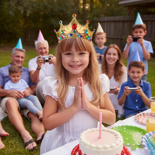 Miniatura 3 de RICHNESS Tiaras de manualidades para niños, haz tus propias coronas en recuerdos de fiesta de cumpleaños, 12 piezas (dorado)