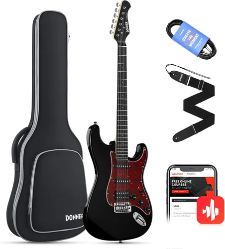 Miniatura 8 de Donner 39 Pulgadas Guitarra Eléctrica, Serie de Diseño DST-200 Guitarra Eléctrica de Cuerpo Sólido con Estilo para Principiantes, Intermedios