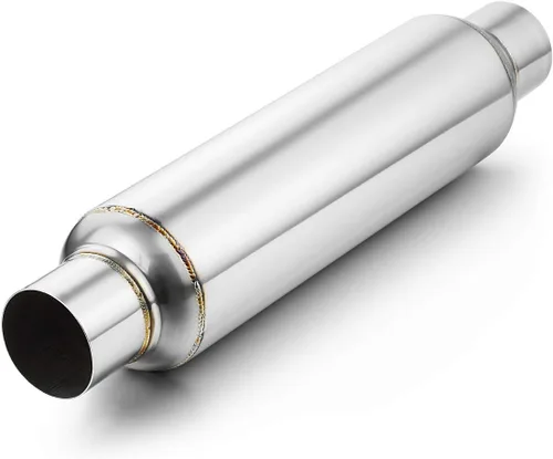Miniatura 19 de A-KARCK Resonador de Escape de Entrada de 2.0", Resonador de Silenciador Entrada de 2.0" Salida de 2.0" Longitud Total de 14" Acero Inoxidable