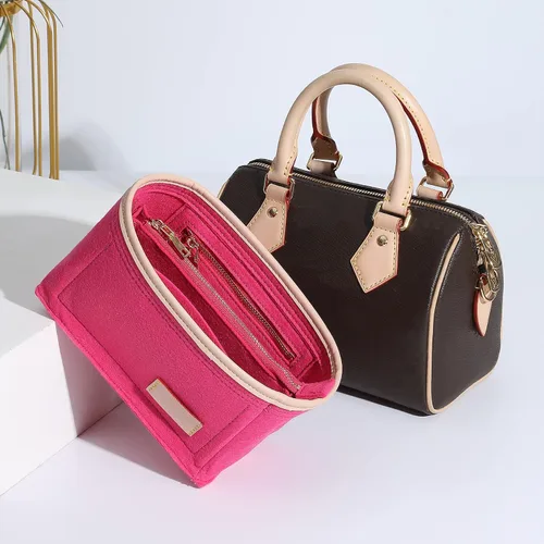 Miniatura 6 de Doxo Organizador de bolso organizador de bolsas para bolso y bolso bolsa en bolsa perfecto para Speedy 20 y más rosa-S