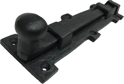 Estilo antiguo de hierro forjado negro de 8 pulgadas - Pestillo de perno de puerta deslizante - hierro vintage - Estilo decorativo 8 pulgadas