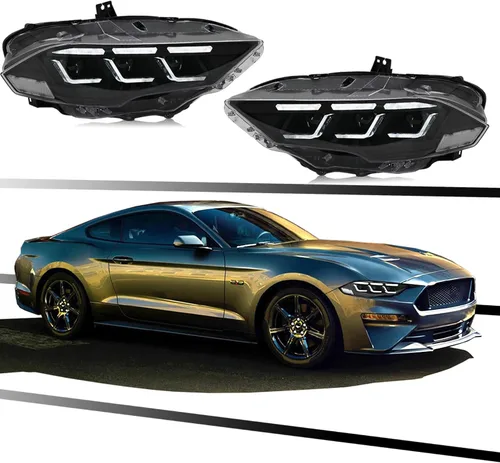 Miniatura 4 de T T-ABC Mods Faros para Ford Mustang 2015 2016 2017 Todos los Modelos & Shelby GT350 GT500 LED Completo (2015-2017)