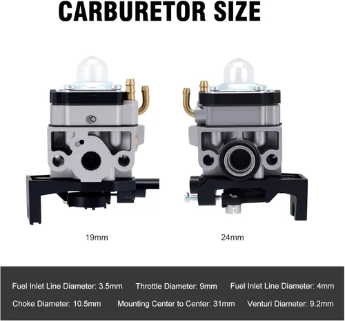 Miniatura 3 de Carburador 16100-Z0H-825 para Honda GX25 GX25N GX25NT FG110 HHT25S Motor de 4 Ciclos Mantis Cultivadora de 4 Tiempos Reemplaza 16100-Z0H-053