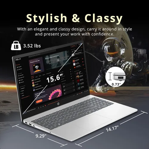 Miniatura 8 de HP Portátil con pantalla táctil FHD de 15.6", AMD Ryzen 5 7520U, 8 GB de RAM LPDDR5, almacenamiento de 1.16 TB