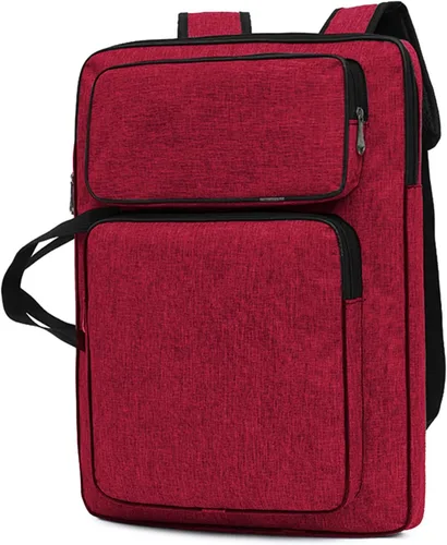 Miniatura 9 de PENINSULA LOVE Portafolio de arte 8K Bolsa de transporte impermeable para artistas, bolsa de mano portátil para artistas, bolsa de almacenamiento
