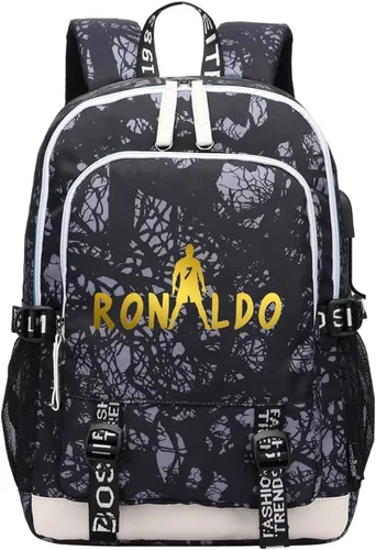 Miniatura 34 de Soccer Player 7 Mochila deportiva multifunción para viajes, portátil, para fanáticos del fútbol, para hombres y mujeres, negro - 2, Tamaño único