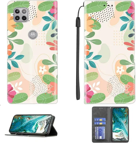 Miniatura 323 de Funda para Moto One Zoom compatible con Motorola One Zoom Phone Case Flip Stand Cover Magnetic Close YHD