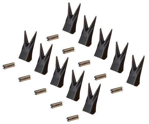 Miniatura 13 de Retroexcavadora/excavadora Twin Tiger Rock Dientes de cucharón con pasadores - 230WTL, 23WTL, 230PN (15)
