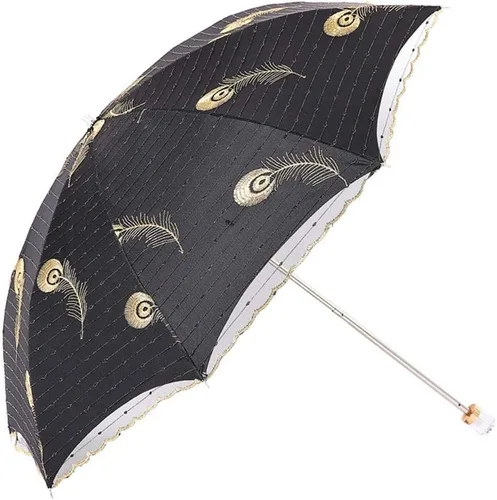 Miniatura 2 de Honeystore Parasol de viaje plegable Brolly Anti-UV Sombrilla Vintage