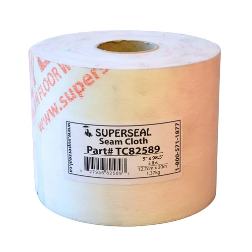 Superseal Rollo de tela de costura de membrana impermeabilizante retardante de vapor de polietileno (cinta) de 98.6 pies x 5 pulgadas, banda de