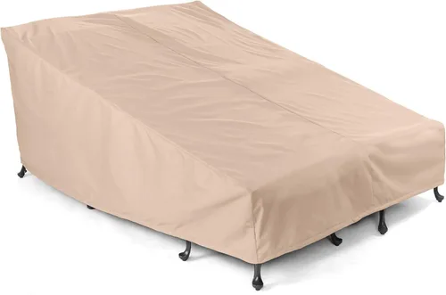Miniatura 9 de Covermates Funda para tumbona, poliéster resistente, resistente a la intemperie, dobladillo con cordón, fundas para asientos y sillas, 25 pulgadas