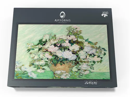 Miniatura 4 de MyPuzzle Roses 1890 por Vincent Van Gogh - Rompecabezas prémium de 100 piezas para adultos