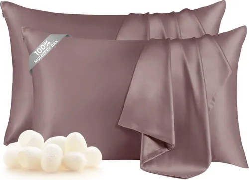 Miniatura 46 de THXSILK Funda de almohada de seda de morera 100% para cabello y piel, funda de almohada de seda hipoalergénica, suave, transpirable, con cremallera