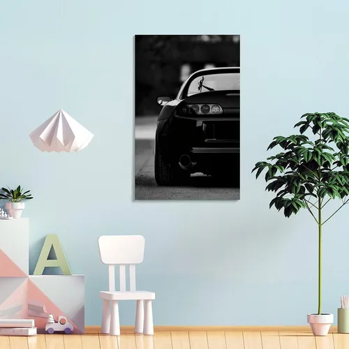 Miniatura 4 de Póster de automóvil en blanco y negro Mk4, pósteres de lona decorativos para habitación, estética, decoración de dormitorio, arte de pared, oficina