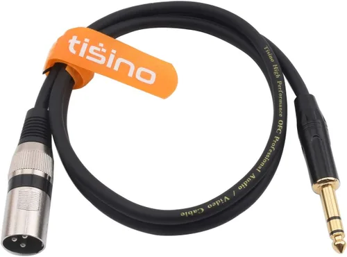 Miniatura 2 de Cable de 1/4 Pulgada TRS a XLR Macho de Señal Equilibrada - Cable de Conexión de 1/4 Pulgada a XLR - 3.3 Pies