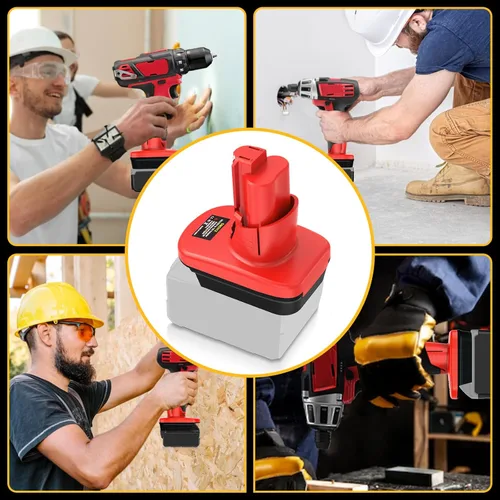 Miniatura 7 de EID Convertidor adaptador de batería para DeWalt 20V y para Milwaukee 18V M18 batería a alimentación para herramientas inalámbricas Milwaukee M12 12V