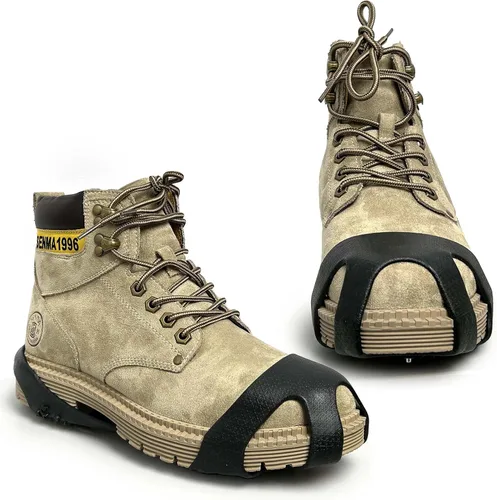 Miniatura 5 de Empuñaduras de hielo y nieve para zapatos y botas, pinchos extraíbles para zapatos de nieve, agarres antideslizantes para escalar, senderismo