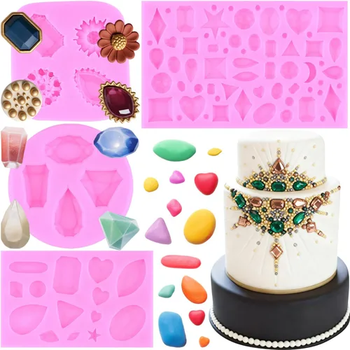 Miniatura 10 de ZiXiang Broche de diamantes de perlas de silicona para decoración de pasteles, decoración de pasteles, pasta de azúcar, pasta de semen, chocolate