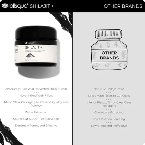 Miniatura 5 de Blisque – Suplemento de resina de shilajit orgánico puro del Himalaya Auténtico y natural Grado A dorado Contiene ácido fúlvico