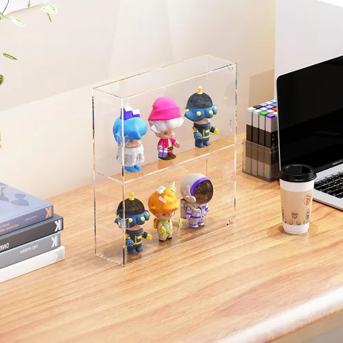 Miniatura 2 de SVENJBB Vitrina acrílica compatible con figuras Funko POP! de 4 pulgadas, caja de exhibición a prueba de polvo para figuras y coleccionables, 2