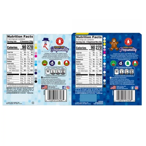 Miniatura 2 de Needzo Caramelos de Navidad de malvavisco recubiertos de azúcar, muñecos de nieve y pan de jengibre con forma de personaje, rellenos de calcetines