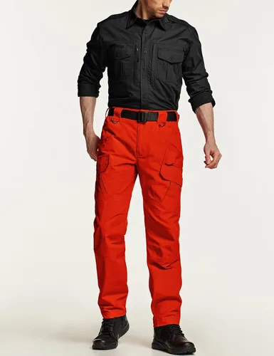 Miniatura 4 de CQR Pantalones tácticos para hombre, resistentes al agua, pantalones cargo Ripstop, ligeros EDC trabajo, senderismo, ropa para exteriores