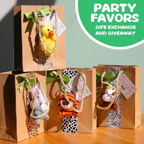 Miniatura 6 de Uzoxlsn Paquete de 38 mini animales de peluche para fiestas para niños, juguete de peluche pequeño a granel para máquina de garras, premios