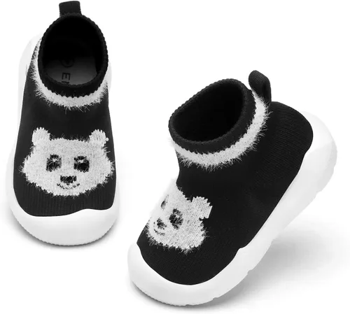 Engtoy Baby Sock Shoes Baby Walking Shoes Infant Non-Slip Breathable Slippers with Soft Rubber Sole Baby Boys Girls Slip On Sneakers