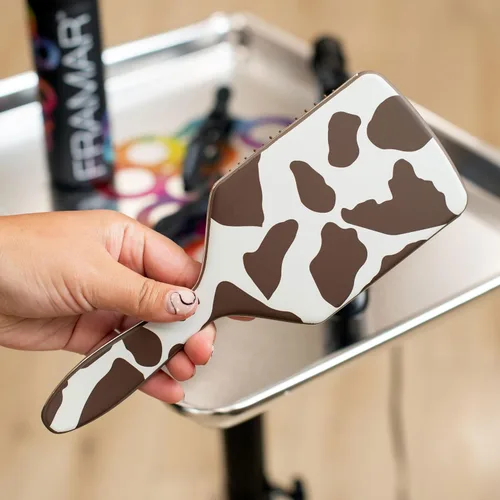 Miniatura 4 de FRAMAR Cepillo desenredante de pelo de pala, cepillo desenredante para mujeres, cepillo de pelo húmedo para niñas, cepillo desenredante de pelo