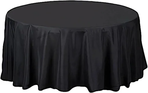 Miniatura 7 de BalsaCircle – Mantel redondo para bodas, de poliéster, 108 pulgadas, Manzana Verde (Apple Green)