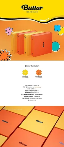Miniatura 4 de KAKAO KTMCD0882 BTS - CD+Photobook+Photobook+Photocards+Póster plegado+Juego de tarjetas fotográficas extra (crema ver.)