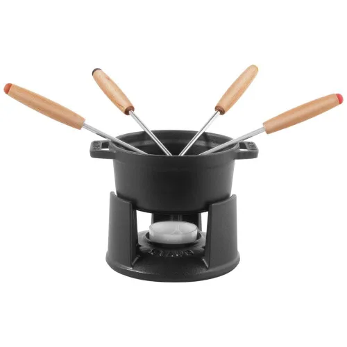 Miniatura 3 de STAUB Juego de mini fondue de hierro fundido, 10cm/3.94", negro