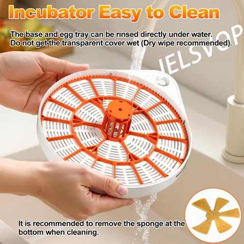 Miniatura 7 de Incubadoras mejoradas para incubar huevos, incubadora de 12 huevos con giro automático de huevos, control de temperatura y pantalla de humedad, vela