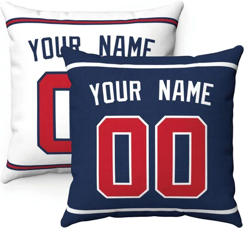 Miniatura 13 de ANTKING Paquete de 2 almohadas personalizadas con cualquier nombre y número, regalo personalizado para hombres, mujeres y niños Para Philadelphia