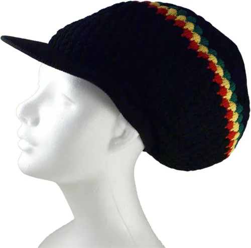 Miniatura 37 de Shoe String King SSK Rasta Knit Tam Hat Dreadlock Gorra con múltiples diseños y tamaños.
