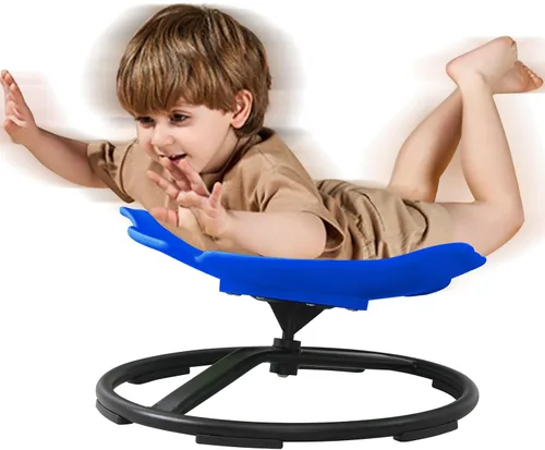 Miniatura 15 de Silla giratoria sensorial para niños con autismo de 3 años en adelante, silla giratoria para sentarse y girar para niños con TDAH, sillas