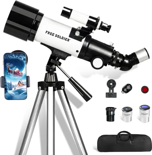 Miniatura 14 de Telescopio para Astronomía de Adultos, apertura de 70 mm y longitud focal de 400 mm, telescopio astronómico portátil para principiantes mayores de 8