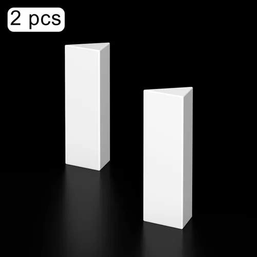 Miniatura 4 de stonylab Barras de agitación magnéticas triangulares, paquete de 2 mezcladores de agitación blanca recubiertos de PTFE de 0.787 in para agitadores