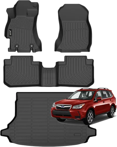 Miniatura 21 de Juego completo de tapetes de auto para todo tipo de clima, revestimiento automotriz para piso y maletero