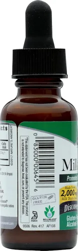 Miniatura 5 de Semillas Cardo Mariano, Nature's Answer libre de alcohol, 1 onza líquida, AF108, 1, 1, 1 Apoya el bienestar y la función hepática, vegano, sin