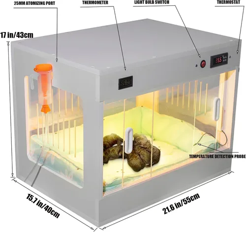 Miniatura 3 de Incubadora inteligente para cachorros recién nacidos, familia grande, caja para mascotas, calentador de laboratorio, jaula para perros