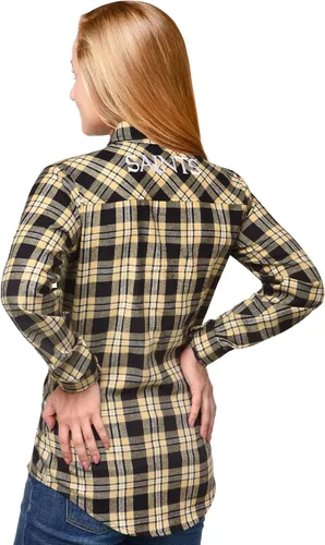 Miniatura 2 de FOCO NFL Womens 2016 Wordmark Basic Flannel Shirt 4-Color del