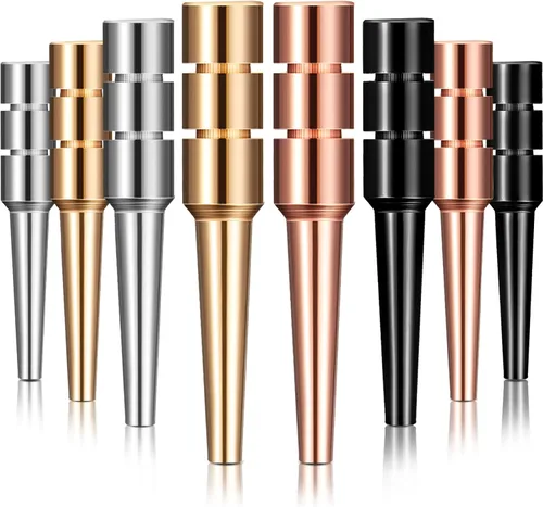 Mudder 32 piezas de clavijas de metal para tabla de cuna para 1/8 agujeros, plantillas de clavijas de 4 colores con un diseño cónico para adultos,