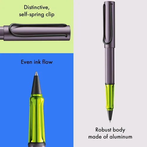 Miniatura 3 de Lamy AL-star aubergine - Bolígrafo con mango ergonómico transparente y ancho de línea M - cuerpo ligero de aluminio - incluye recarga de bola M 63